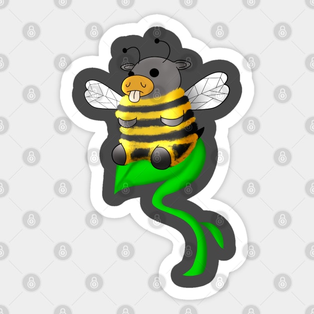 Moomble Bee! CowLick! Sticker by Atomic Lunchbox